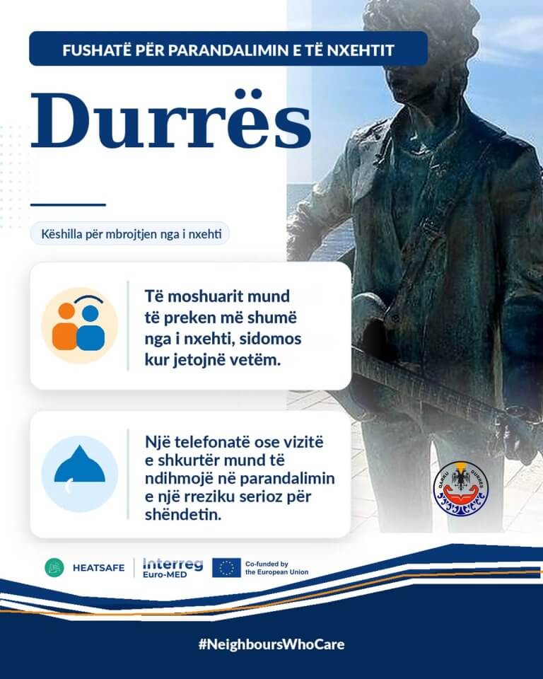 ☀️ Kujdesuni për fqinjët tuaj këtë verë! ☀️Këshilli i Qarkut Durrës, në kuadër të fushatës #HEAT